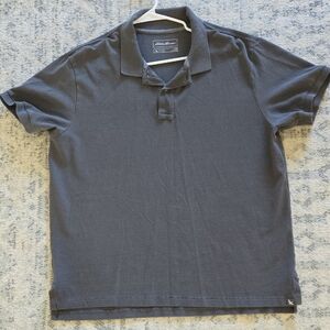 Eddie Bauer Men's Charcoal Polo Shirt